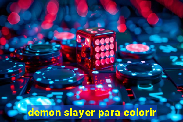 demon slayer para colorir